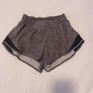 Grey Lululemon Hotty Hot LR short 2.5” lined!! Size 2! Good condition!!